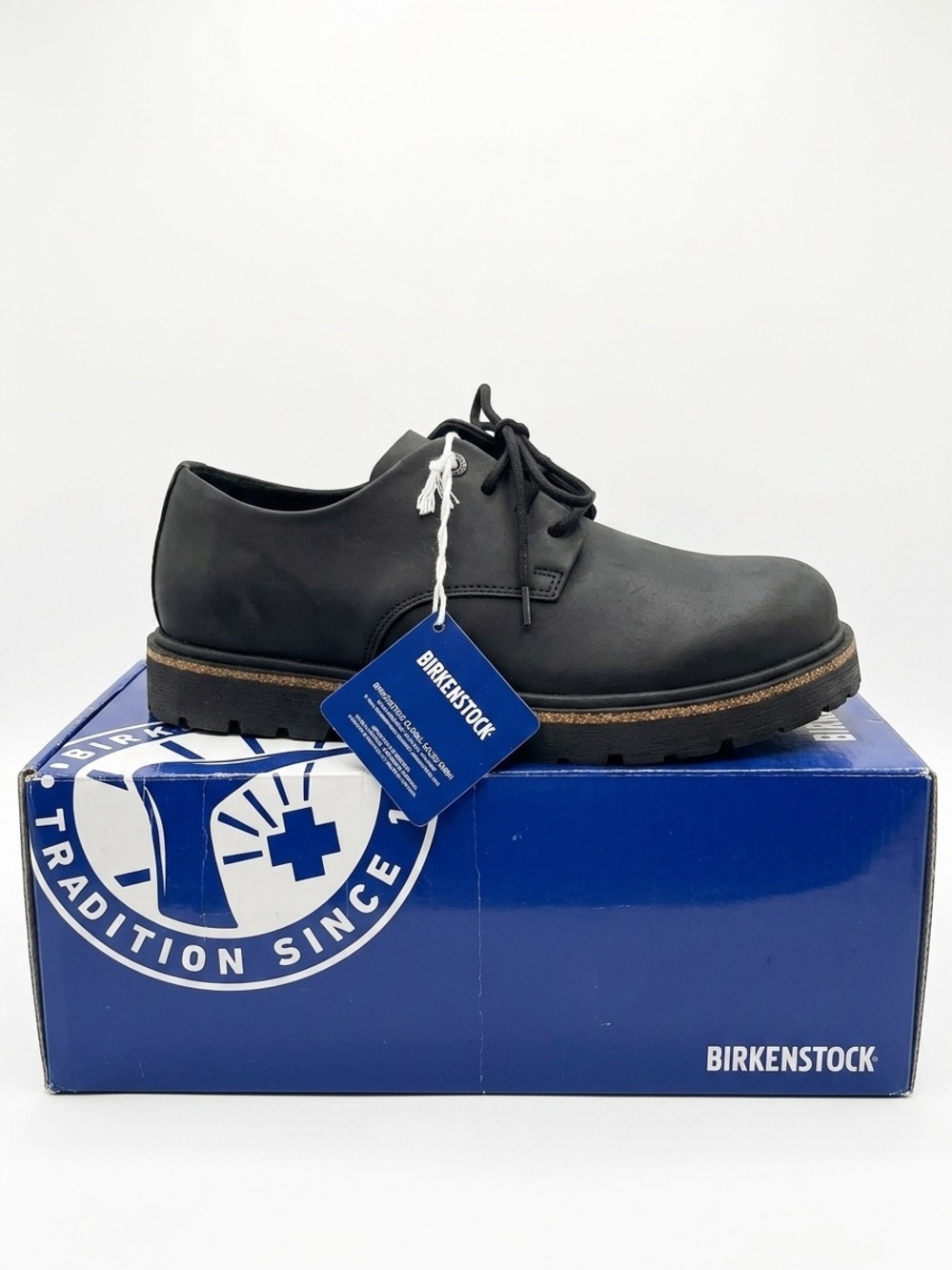 Birkenstock Black Derby Lace-Up Shoe for Men
